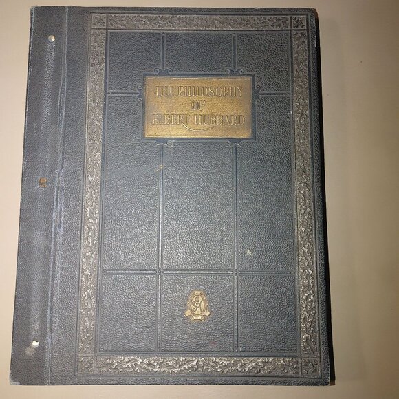 Elbert Hubbard The Philosophy Of Book Roycrofters 1930 Leather Bound Edition Har - Picture 2 of 14